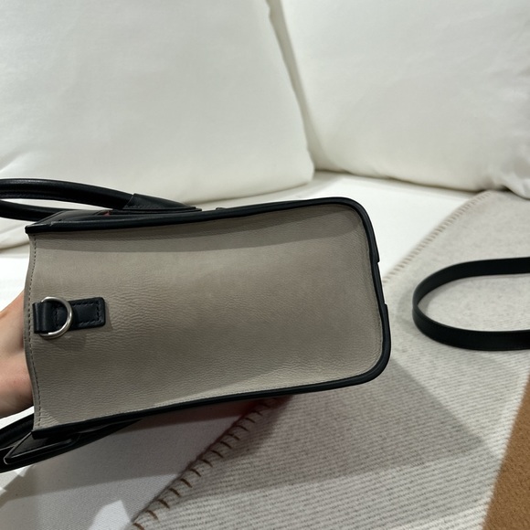 Celine mini nano luggage tote bag magenta black and grey - Picture 5 of 12